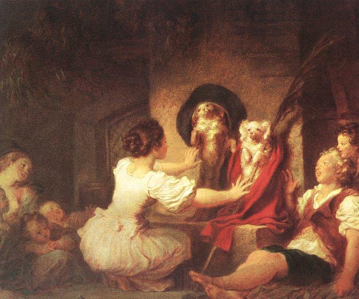 Jean Honore Fragonard Education is Everything Norge oil painting art